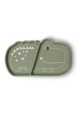 LouLou Lollipop LouLou Lollipop - Born to be Wild Silicone Snack Plate - Alligator