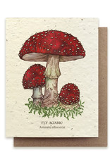 Bower Studio Plantable Wildflower Cards Fly Agaric Mushroom