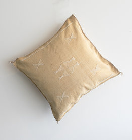 Taupe Cactus Silk Cushion with Insert