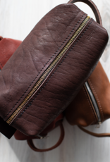 Earth & Hide Leather Travel Bag - Brown