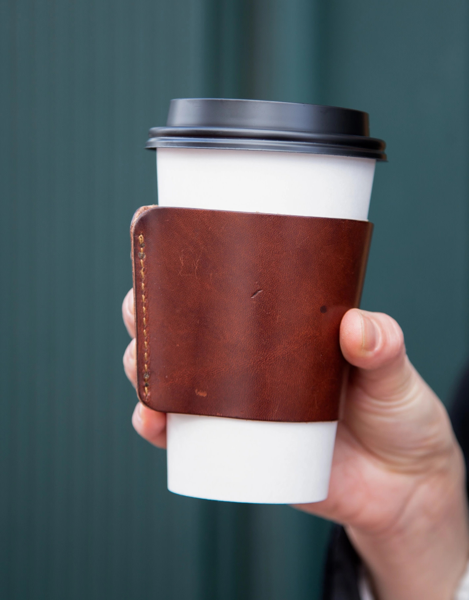 Dodo Leather Leather Cup Sleeve - Brown