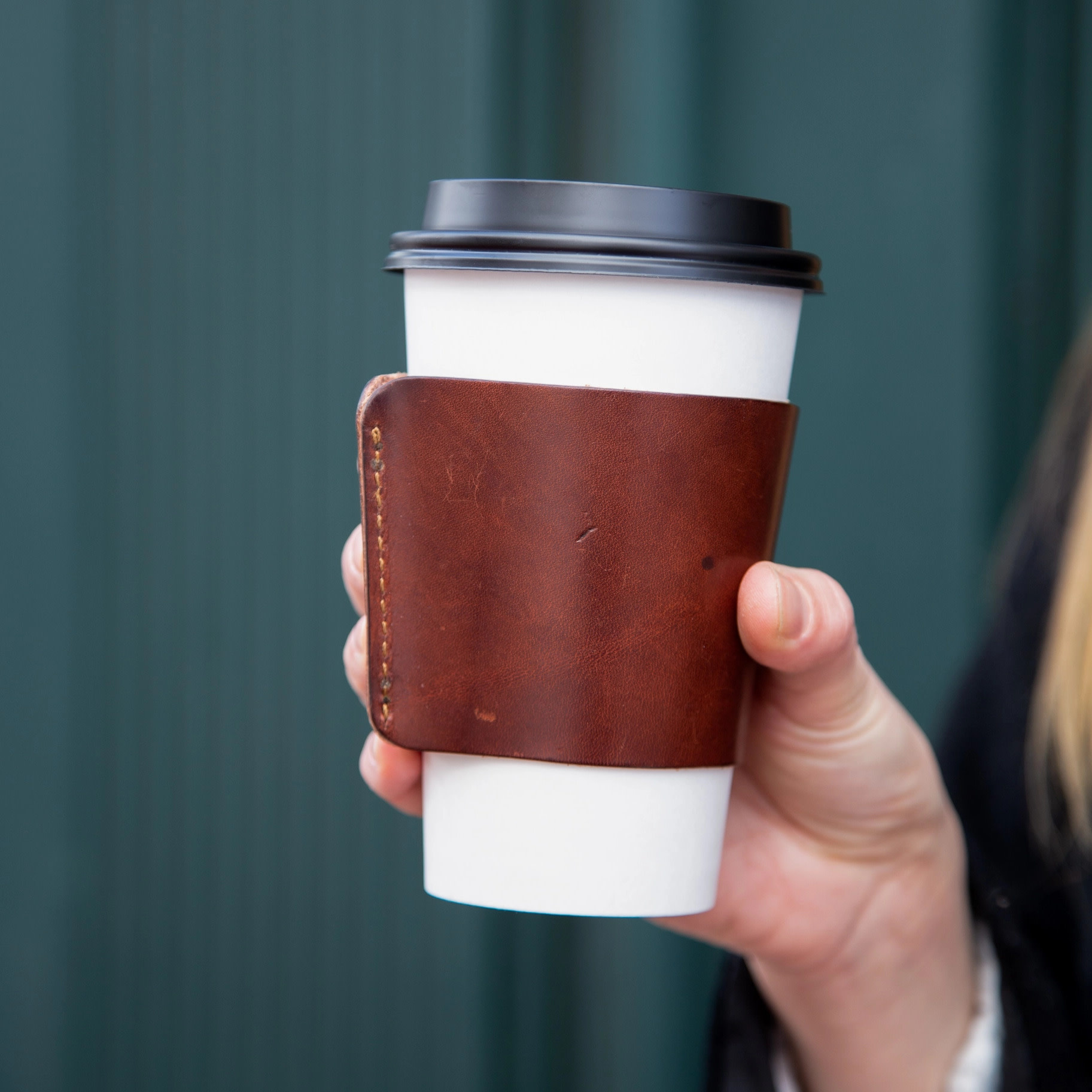 Dibbern Coffee-To-Go Cups with Leather Sleeve