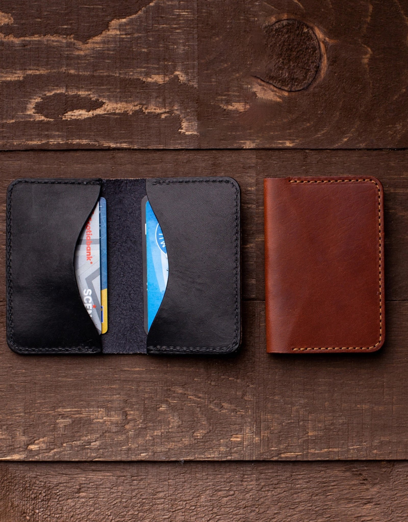 Double Card Holder Leather