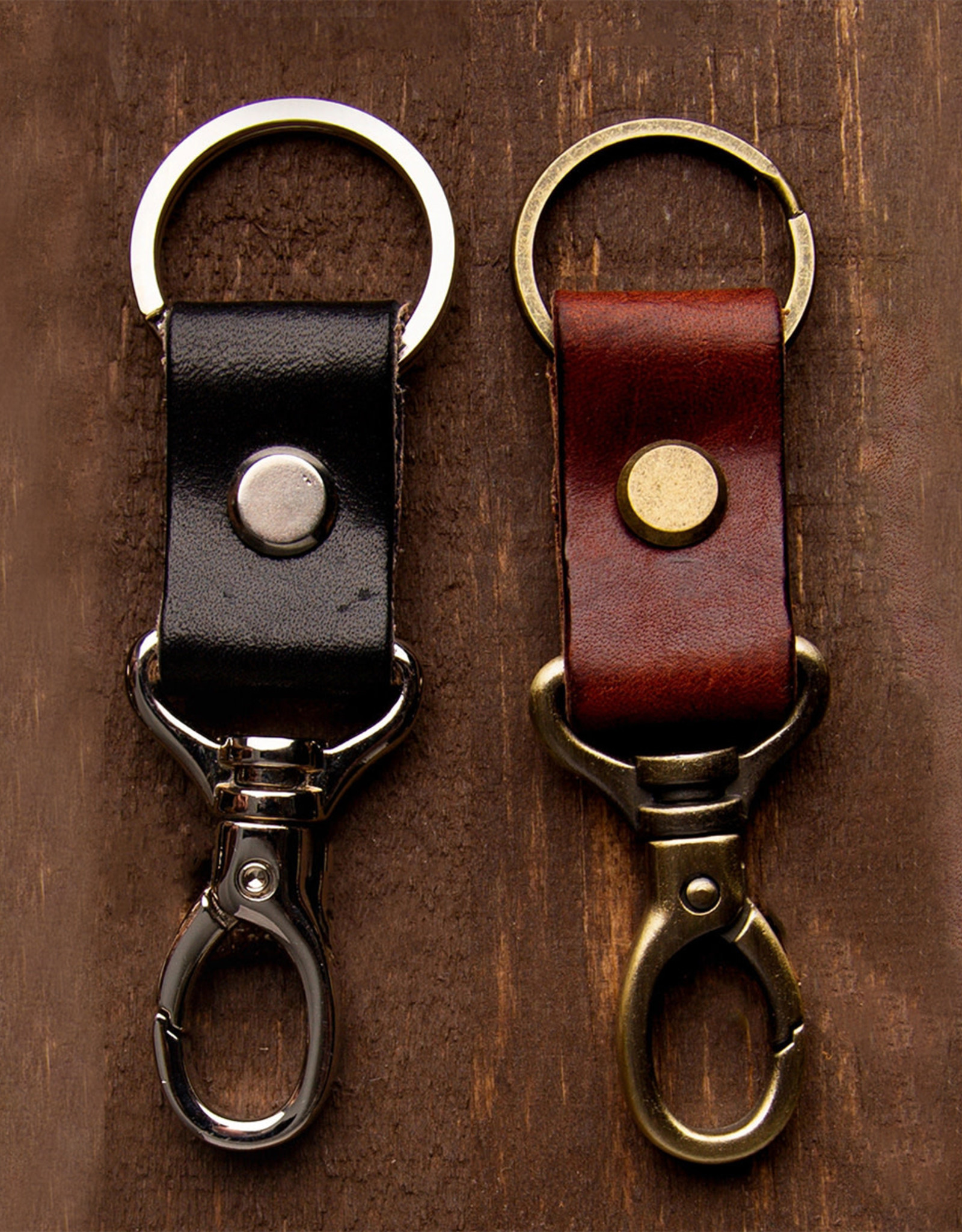 Dodo Leather Leather Key Holder - Black