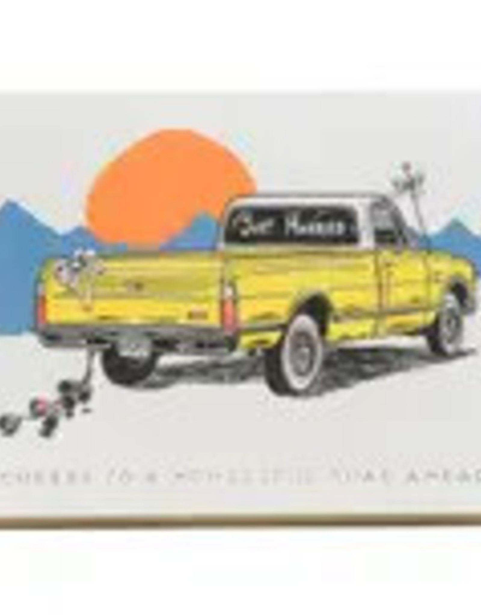 Porchlight Press- Wedding Truck Sunset Card