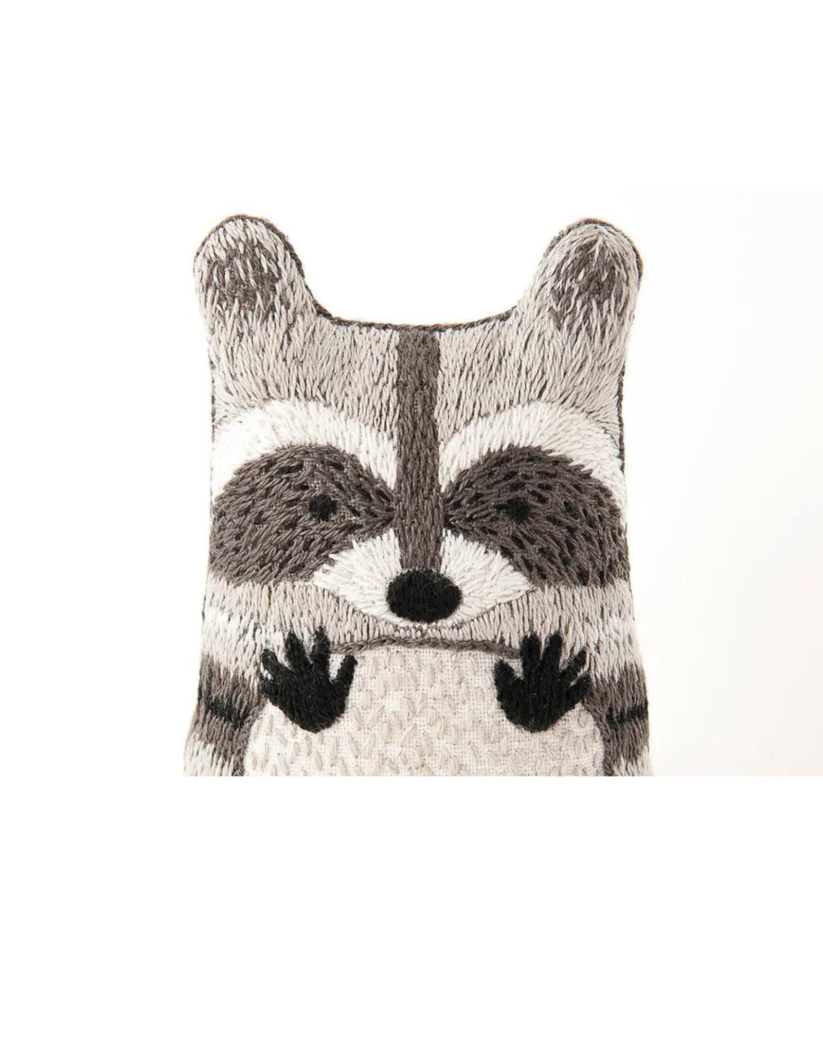 Kiriki D.I.Y Embroidered Doll Kit - Raccoon