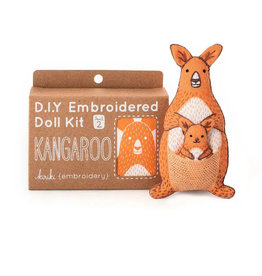 Kiriki D.I.Y Embroidered Doll Kit - Kangaroo