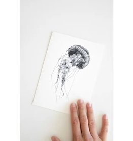 Jellyfish Greeting Card - Pen and Paper