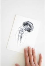 Jellyfish Greeting Card - Pen and Paper