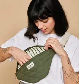 Quilted Fanny Pack (Green) -  Hindbag