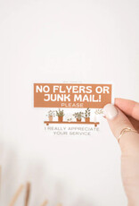 Jess Paper Co - No Junk Mail sticker