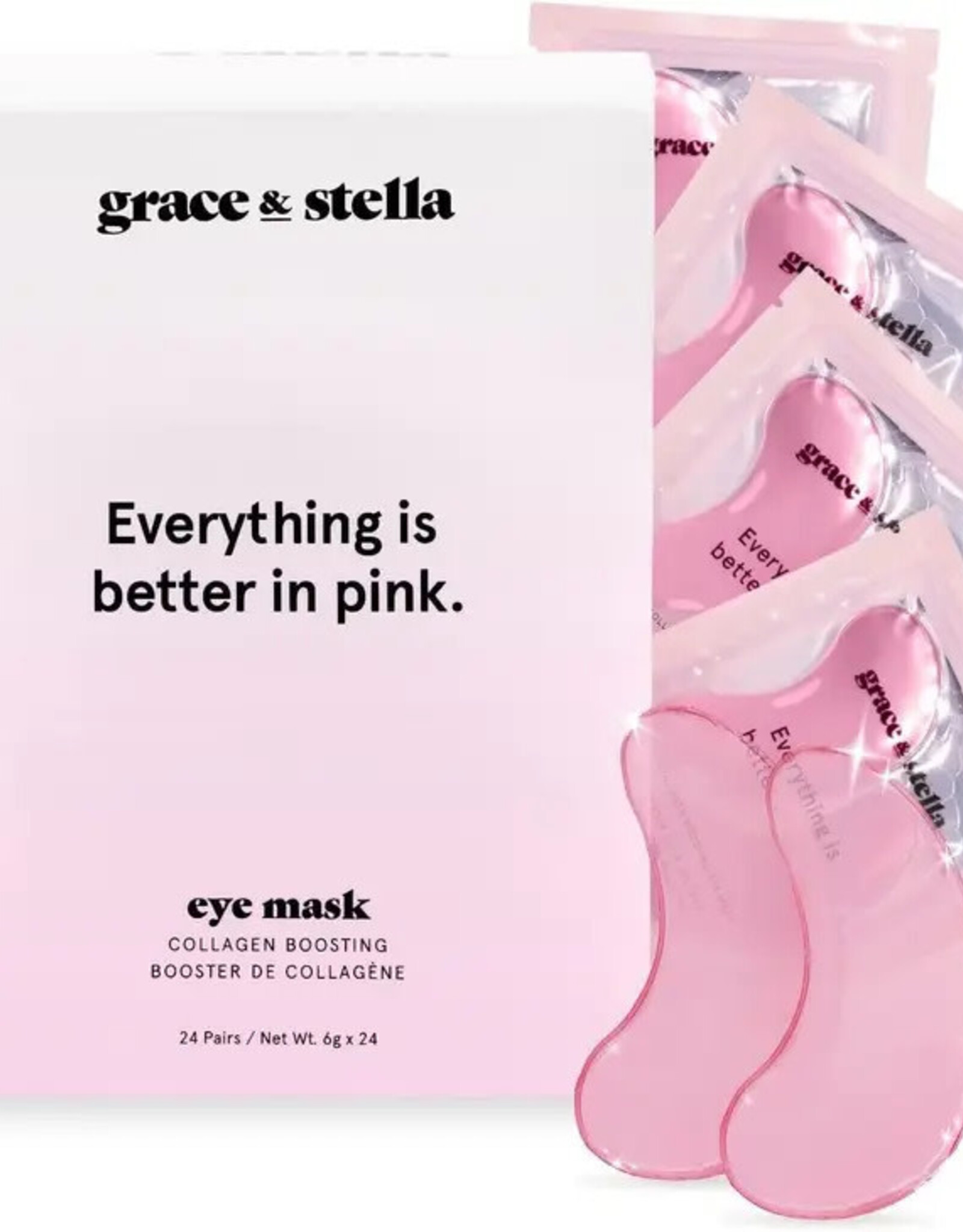 Grace & Stella - Pink Eye Mask 24/pk