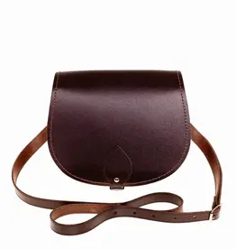 Zatchels Zatchels - Handmade Leather Saddle Bag - Dark Brown