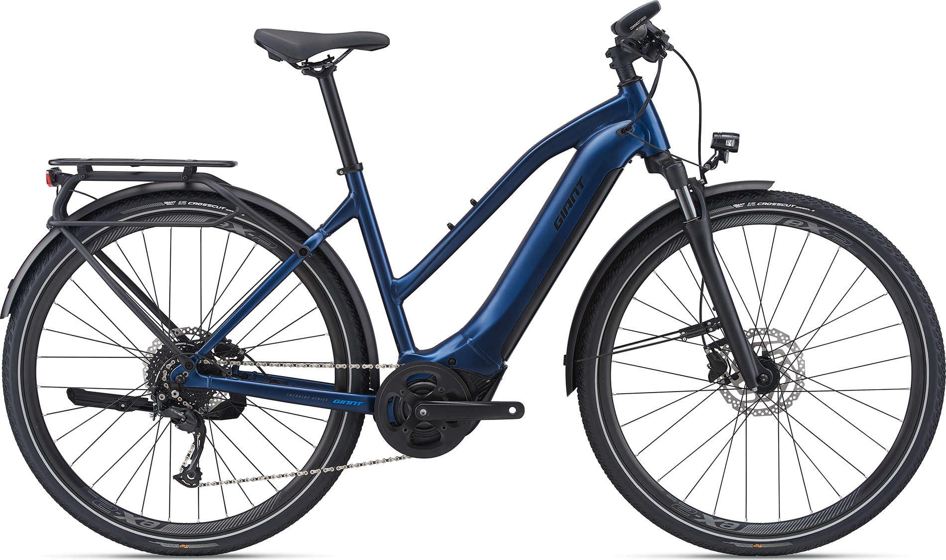 GIANT Vélo électrique Explore E+ 2 Navy 2021 (barre basse)