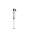ATOMIC Batons de ski Rental Telescopic noir/argent