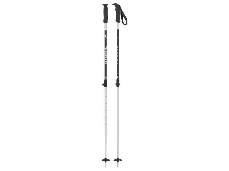 ATOMIC Batons de ski Rental Telescopic noir/argent