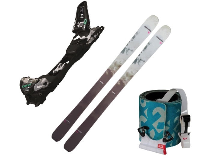 ROSSIGNOL Blackops Stargazer with F10 and G3 Escapist glide skins - Backcountry ski set