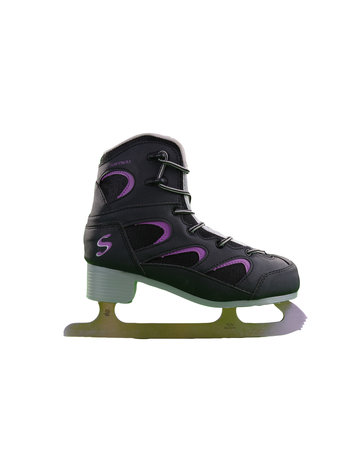 Patin  femme 626 Noir et Fushia