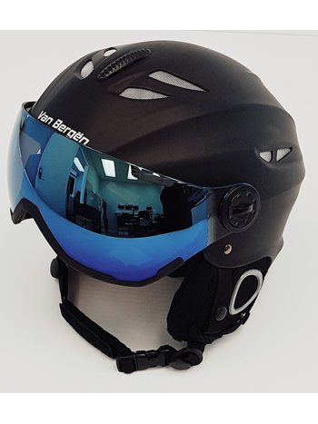 VAN BERGEN VB Black - Senior alpine ski helmet with visor