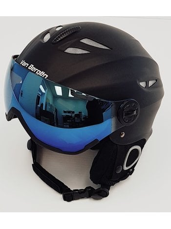 VAN BERGEN VB Black - Senior alpine ski helmet with visor