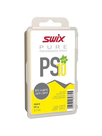 SWIX Wax PS10 Yellow, 0°C/+10°C, 60g