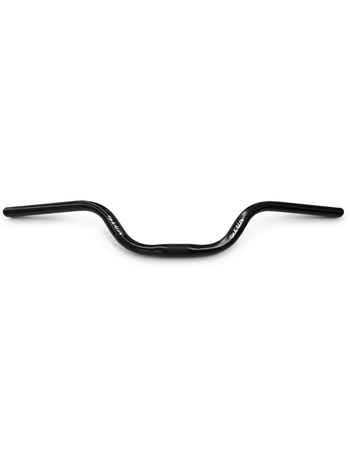 ZOOM Black Raised Steel Handlebar 123mm - Mountain Bike