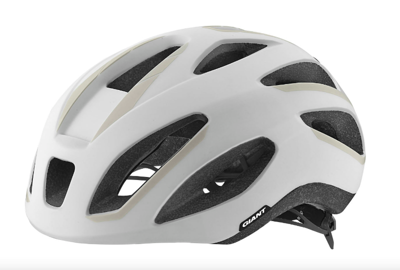 GIANT Strive - Road bike helmet White/Silver