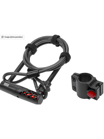 BIKE GUARD Rocklock Combo 1320 - Cadenas à clé avec câble