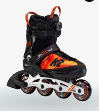 K2 SK8 Hero Boa Alu - Patins à roues alignées ajustable Garçon 1-5