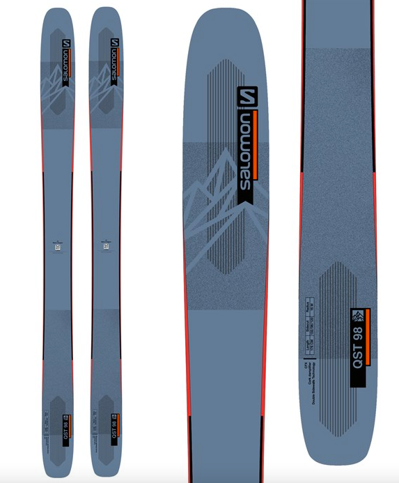 SALOMON QST 98 - Skis alpin freeride