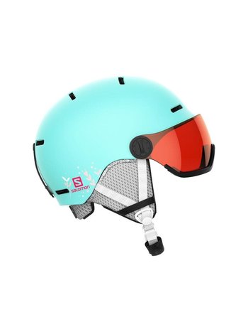 Grom Visor - Casque ski alpin avec visière Junior