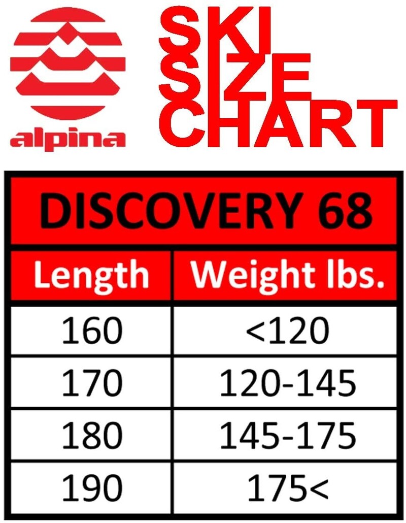 Alpina Discovery 68 - Ski de fond hors piste (Fixation incluse)
