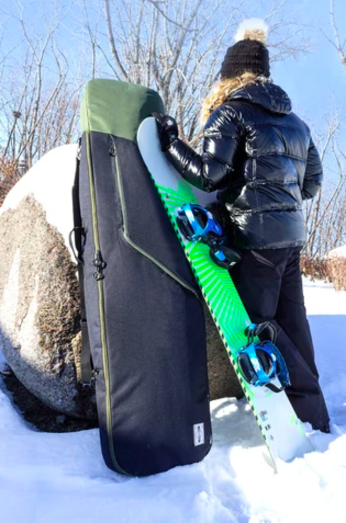 Sac de Ski de Voyage Simple/Double Planche avec Roues, Épaissi et résistant  à l'usure Stockage & Transport Sac de Snowboard de Voyage pour Les Voyages  en Voiture et l'avion,160cm : : Sports