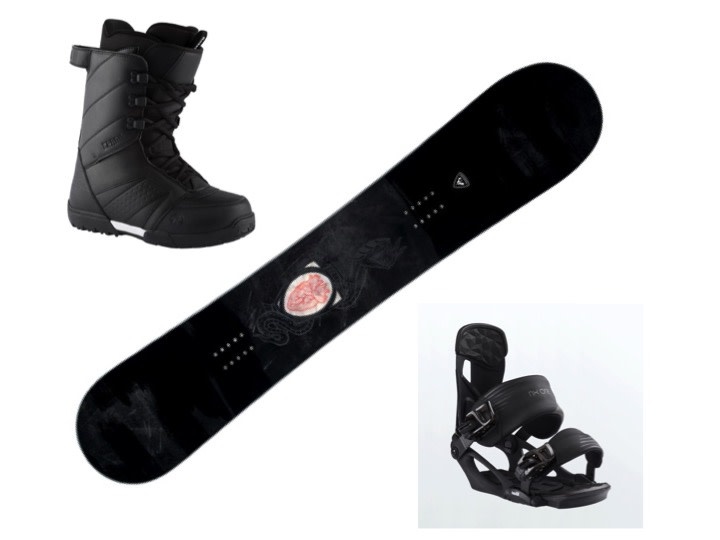 ROSSIGNOL Circuit, Rossignol Battle and Rossignol Crank Laced - Snowboard Set