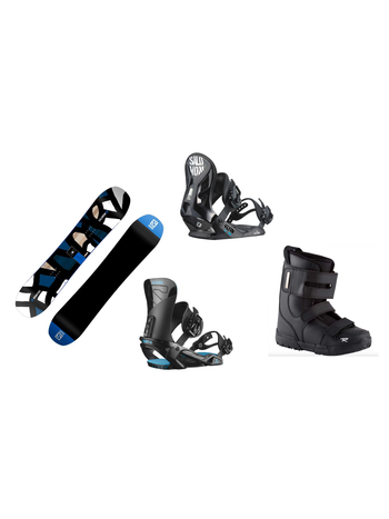 SALOMON El Capitan, Unite Kid, Crumb JR - Snowboard Set