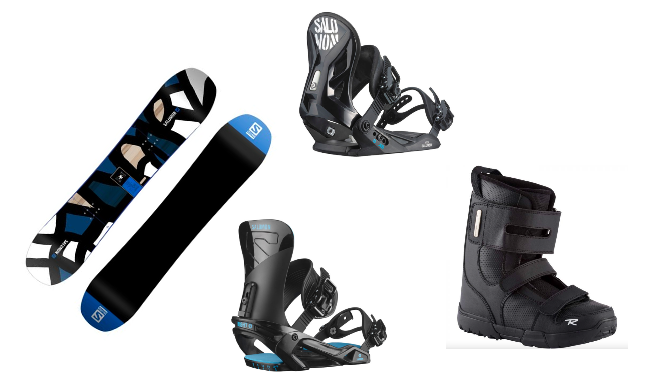 SALOMON El Capitan, Unite Kid, Crumb JR - Snowboard Set