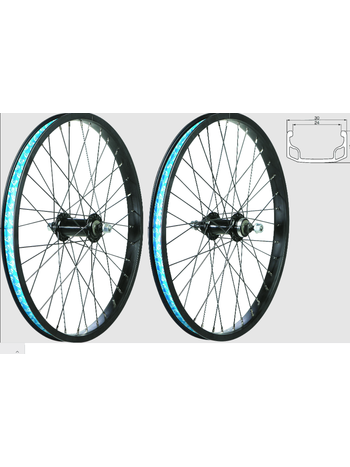 49N 20'' BMX front wheel - Freewheel/Axles with nuts