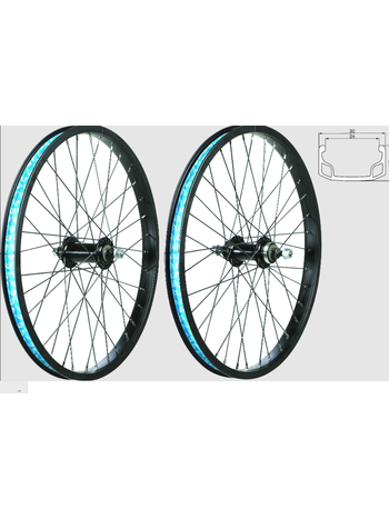 49N Roue avant de BMX 20'' - Roue libre/Axes à écrous