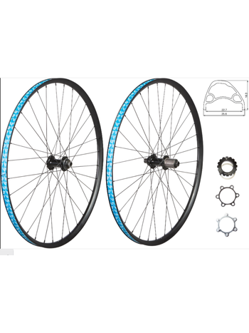 49N Roue vélo de route/gravier/cx 650B à disque - CL et 6 boulons/Axe traversant