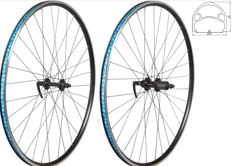 49N Roue avant vélo de route 700c (à cassette/à DR)