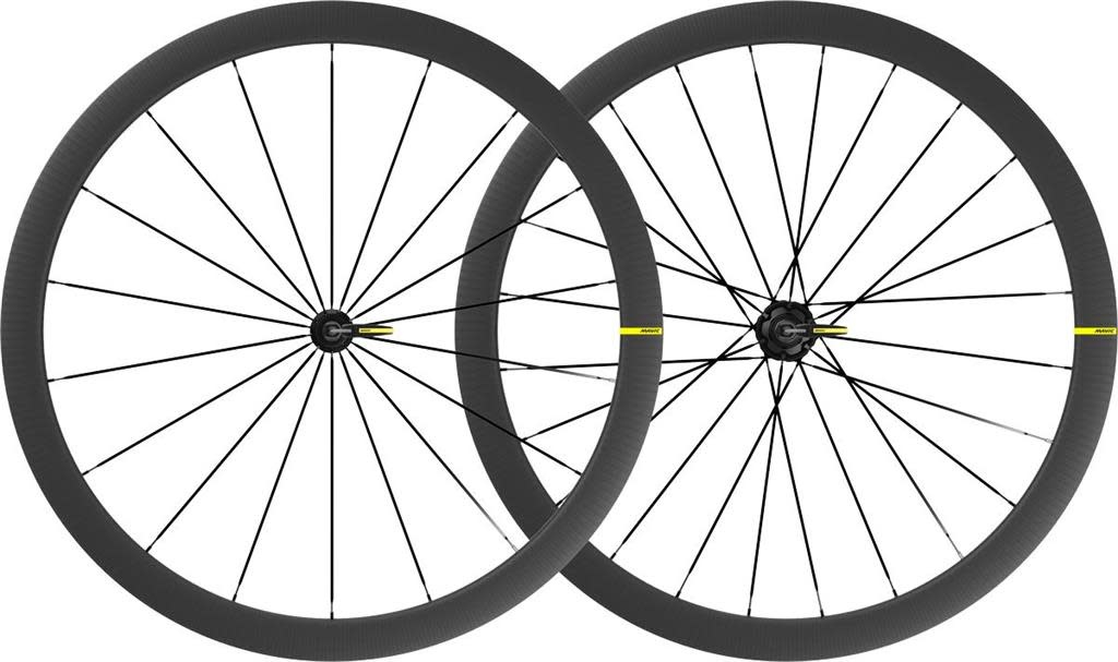 MAVIC Cosmic SL 40 - Carbon wheelset, rim brakes, HG11