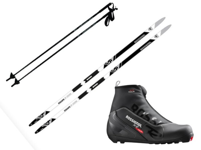 ROSSIGNOL X-Tour Escape R-Skin with X2 boot ansd poles - Cross-country ski set
