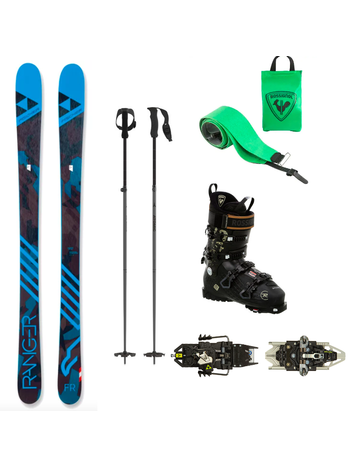 FISCHER Ranger 90 with Tour Demo - Season's backcountry ski rental set