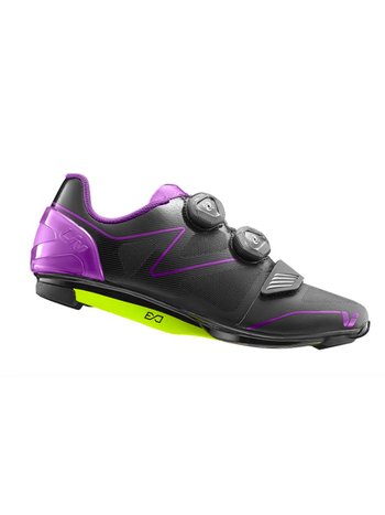 Macha - Soulier vélo route Noir/ Mauve