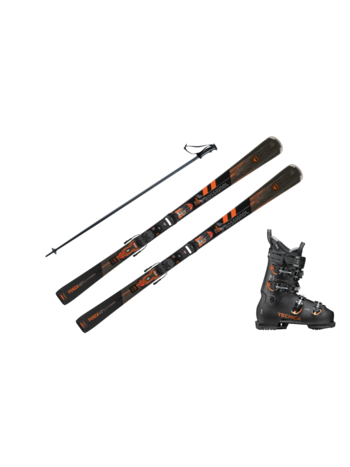 ROSSIGNOL Forza 40 with Mach sport 100 and ski pole - Ski kit