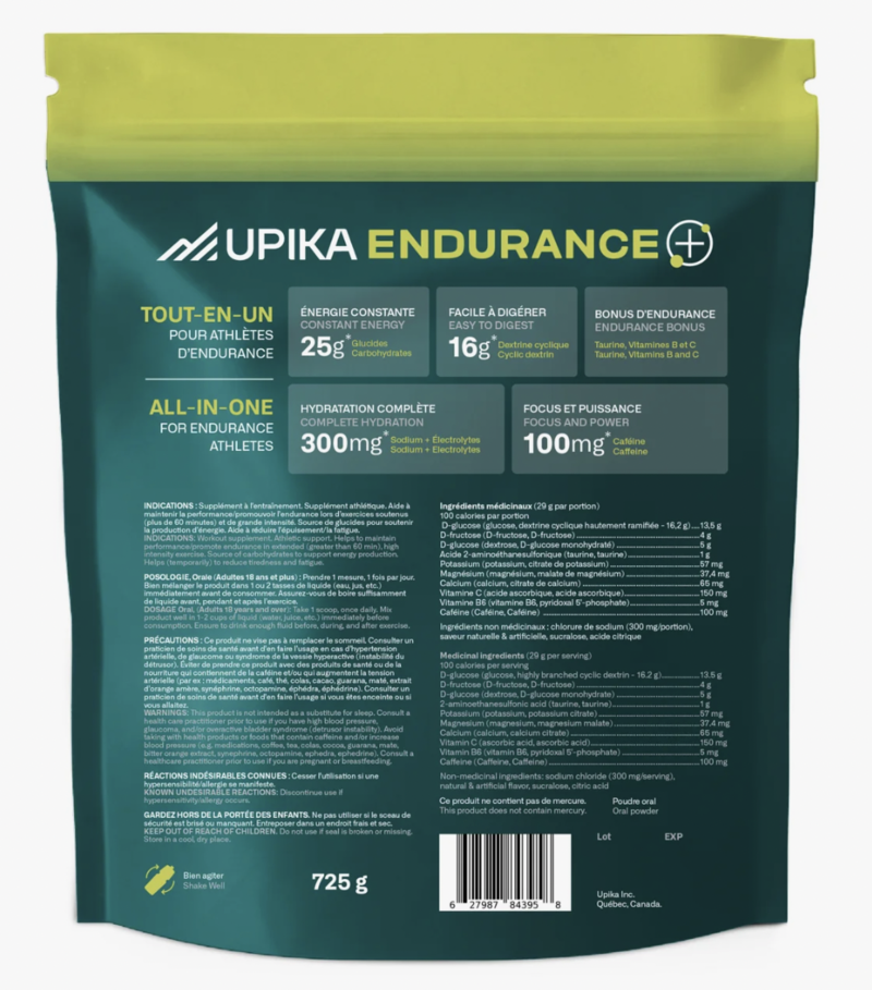 Upika Endurance+ - Poudre d'hydratation