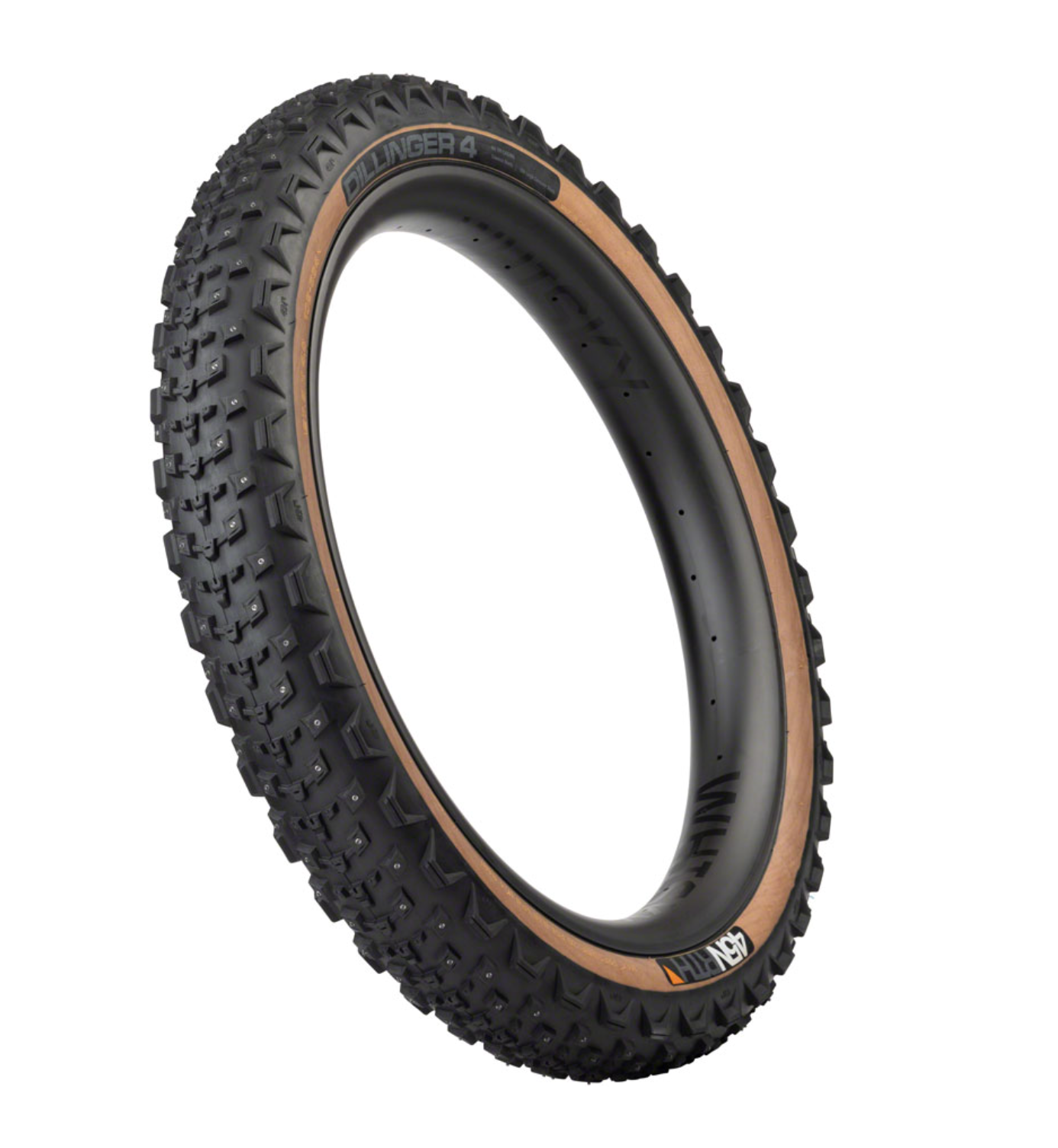 45NRTH Dillinger 4 Tire - 27.5 x 4.0 clouté brun