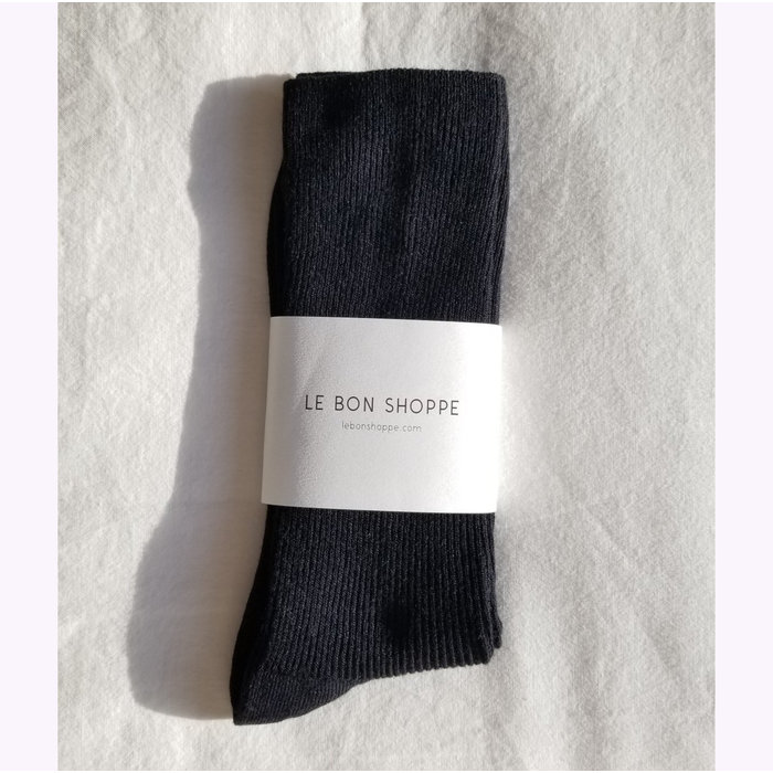 Le Bon Shoppe Black Trouser Socks