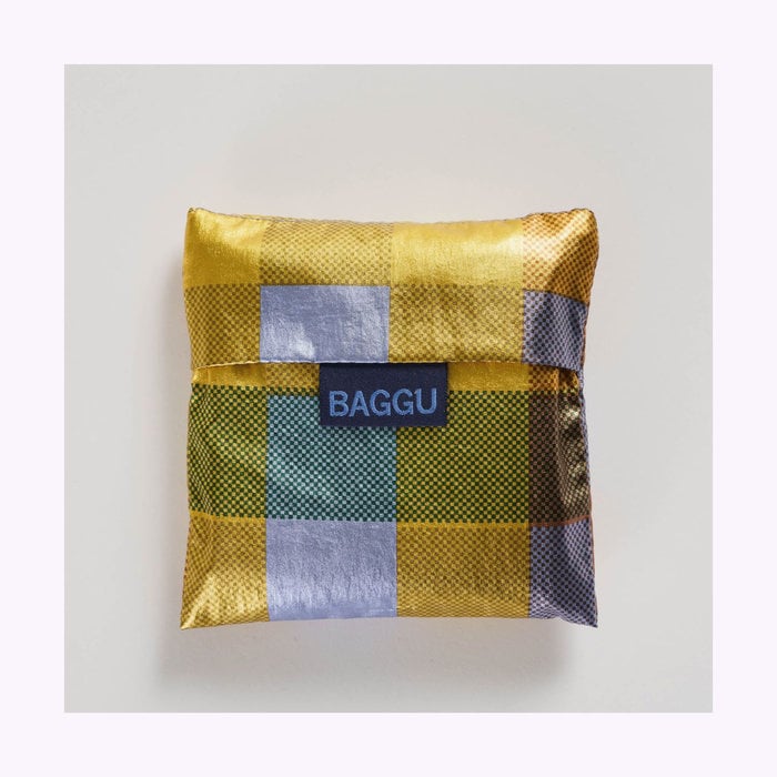 Baggu Metallic Madras Reusable Bag