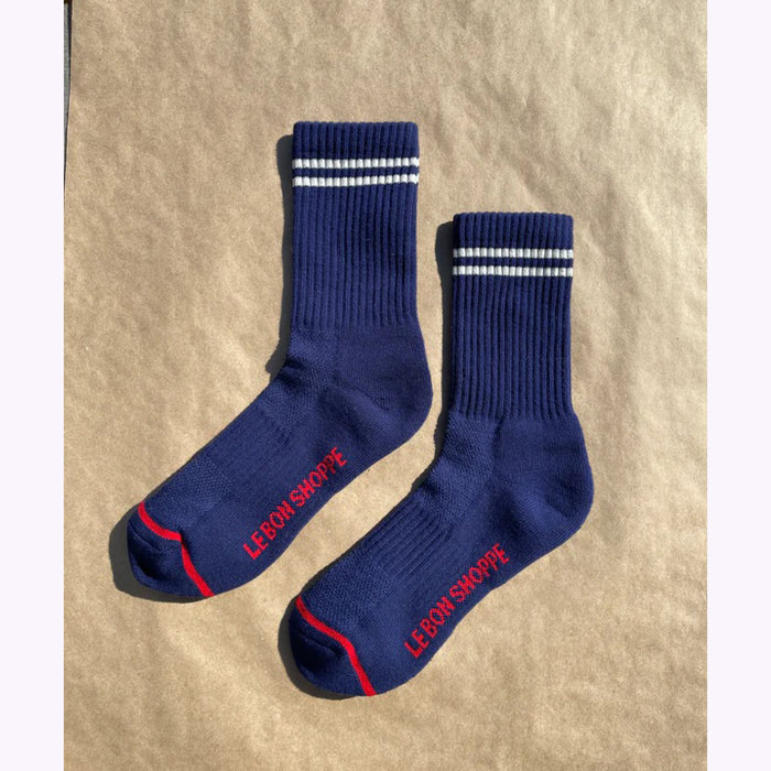 Le Bon Shoppe Le Bon Shoppe Navy Boyfriend Socks